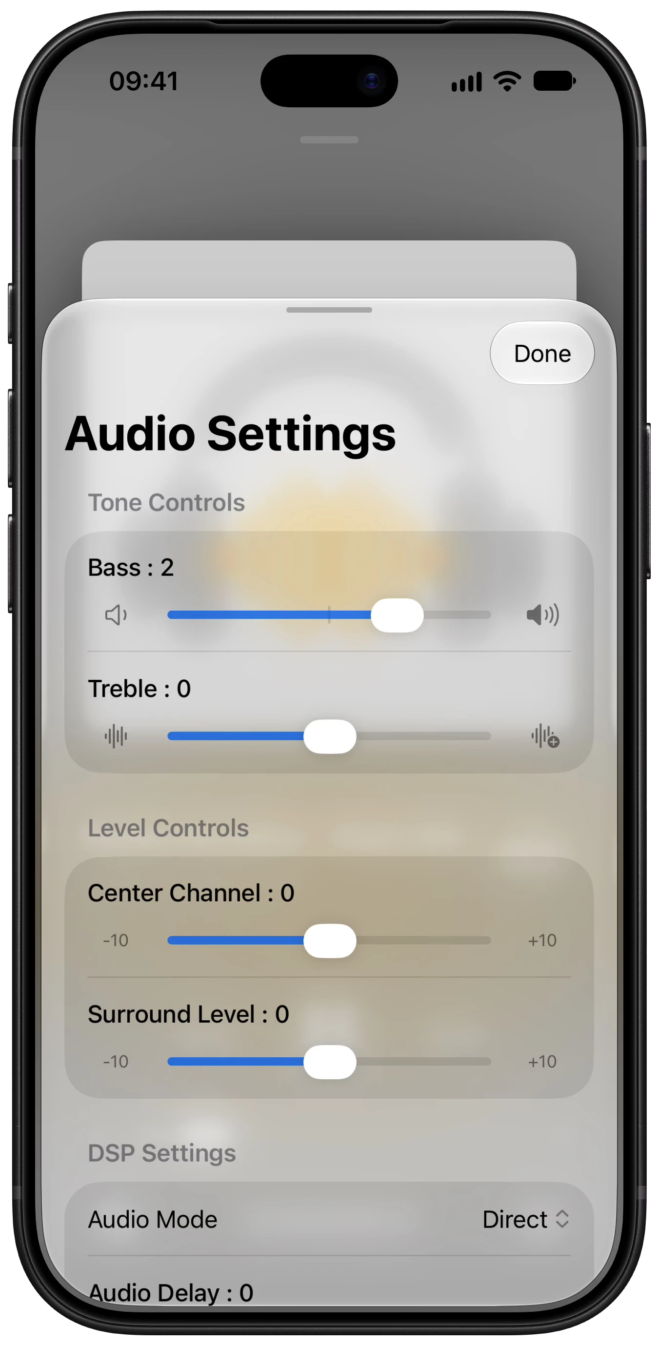 Better ST Audio Settings screen