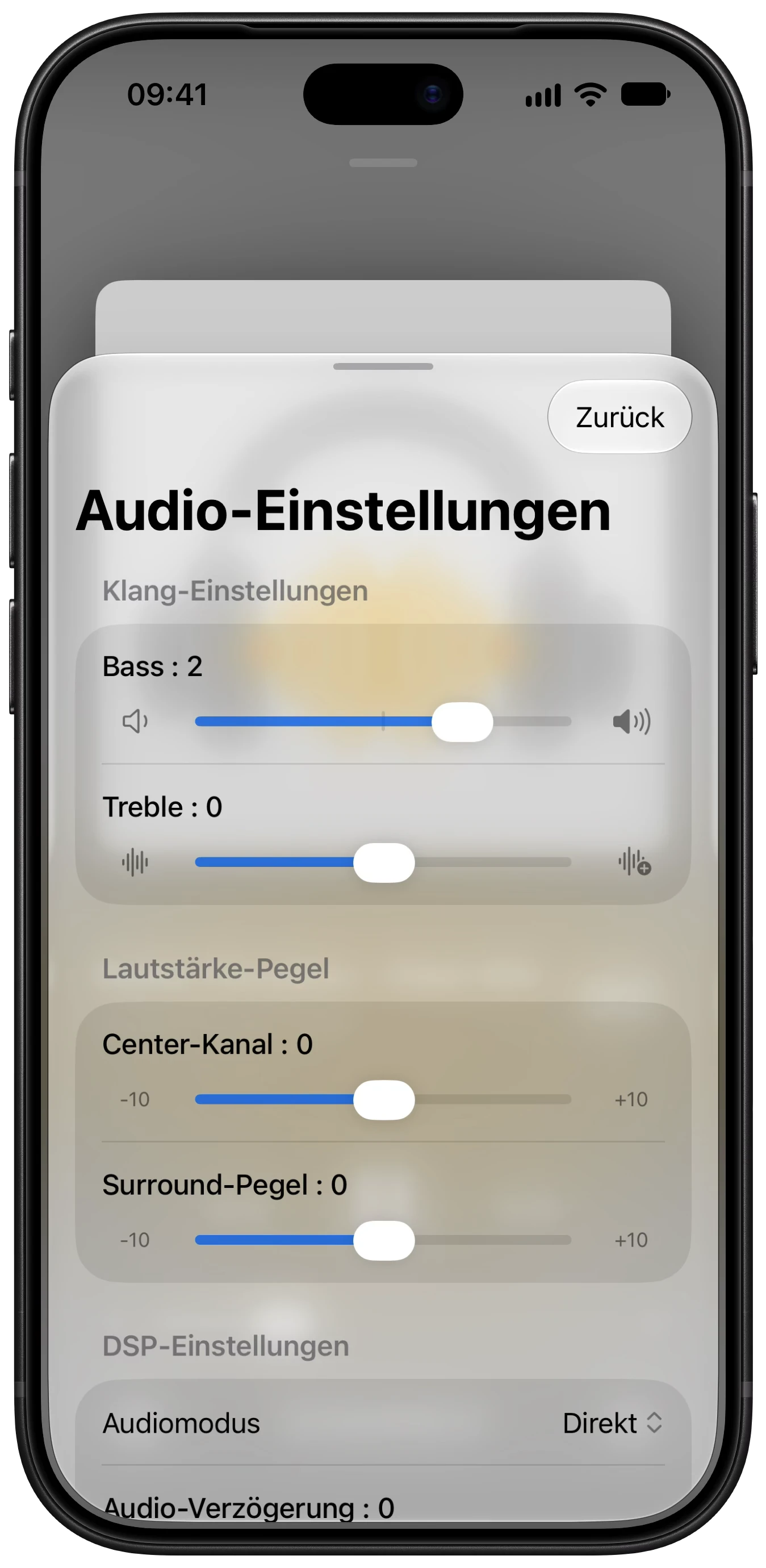 Audioeinstellungen in Better ST