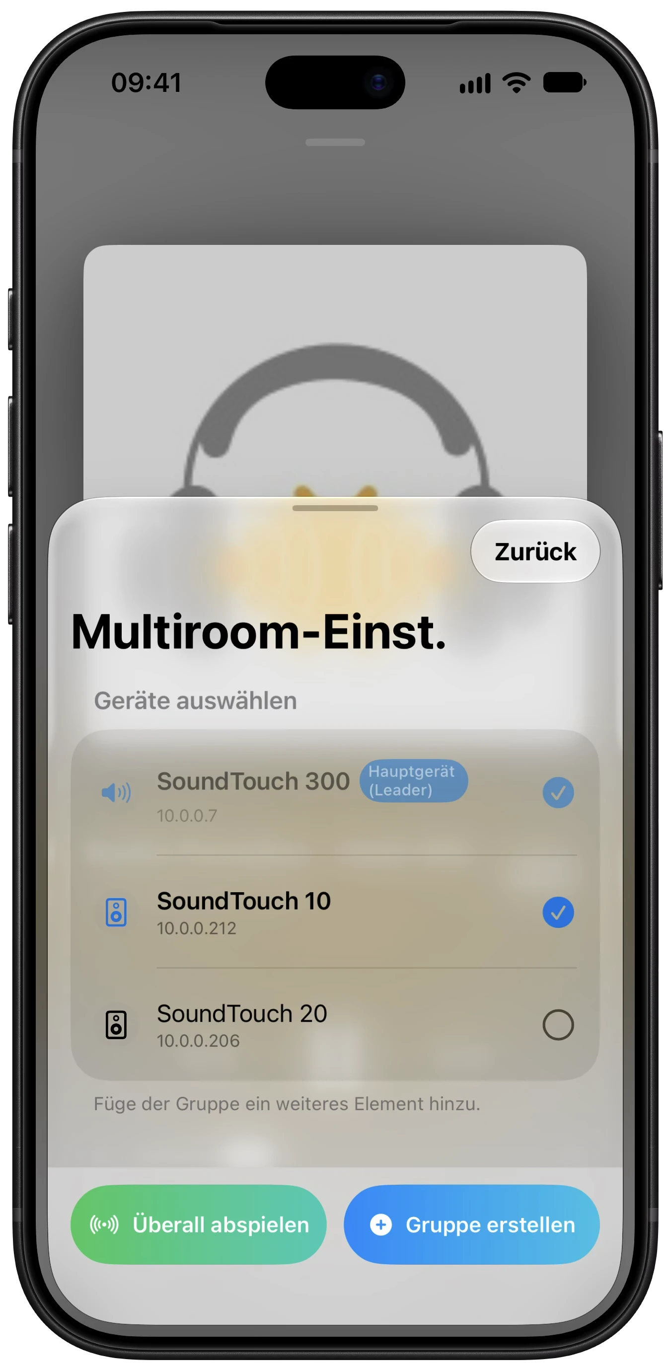 Multi-Room-Steuerung in Better ST