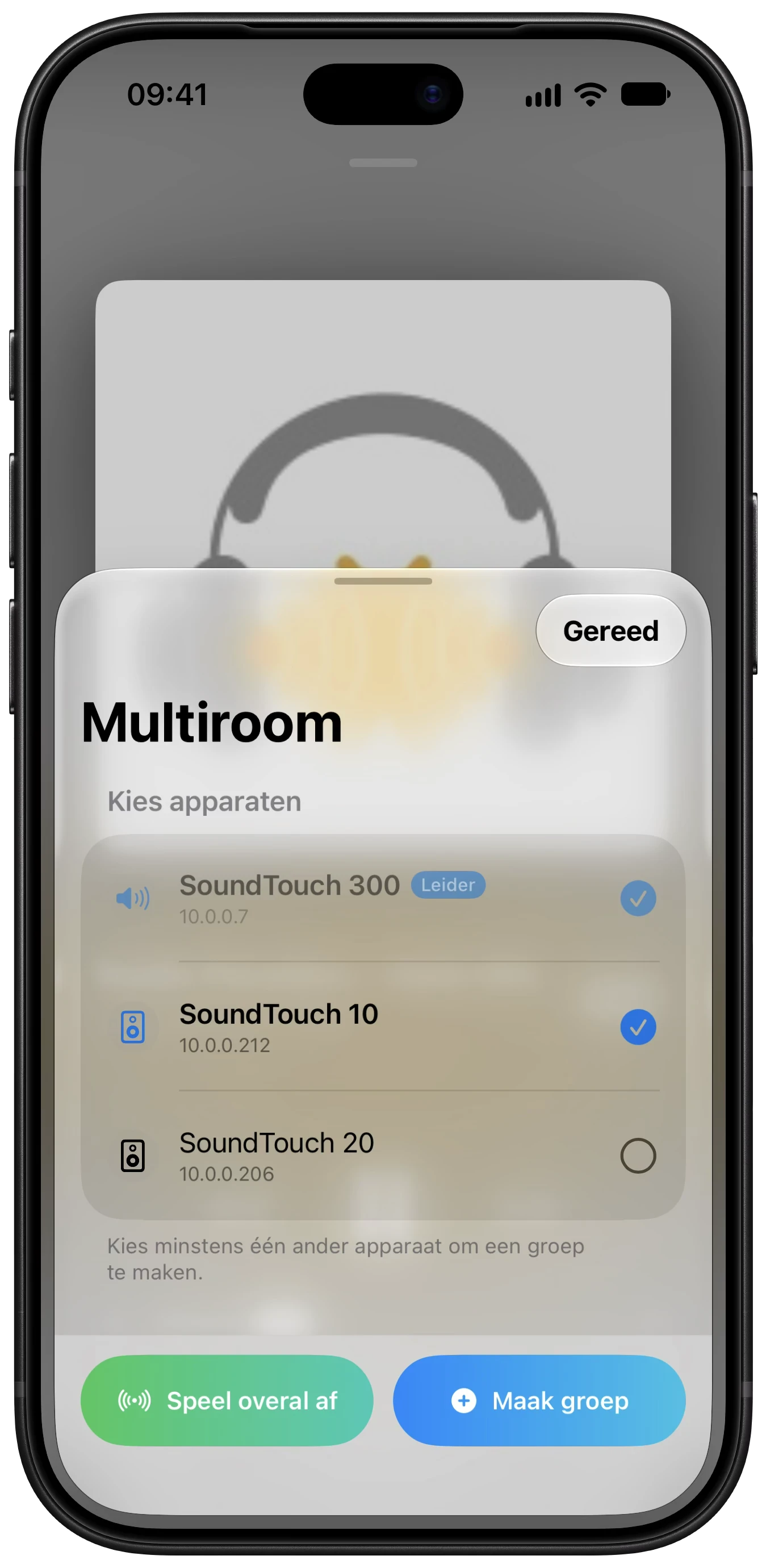 Multi-Room-bediening in Better ST